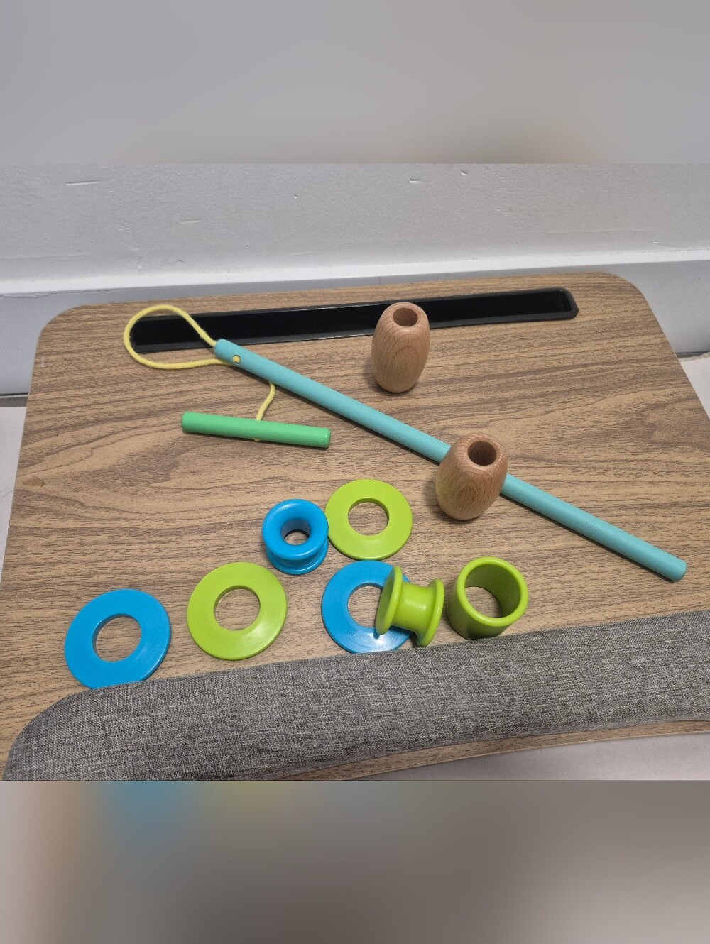 Lovevery Wooden Threading Practice Toy